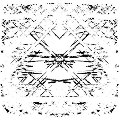 Çizik ve çiziklerle dolu siyah beyaz bir arka plan. Soyut vektör illüstrasyonu.