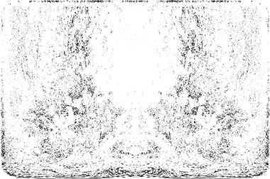 Grunge dikey olarak simetrik siyah beyaz doku. Tek renkli yıpranmış kaplama deseni. 