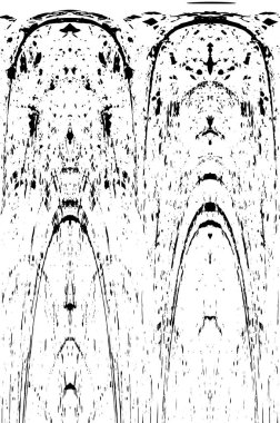 Çizik ve çiziklerle dolu siyah beyaz bir arka plan. Soyut vektör illüstrasyonu.