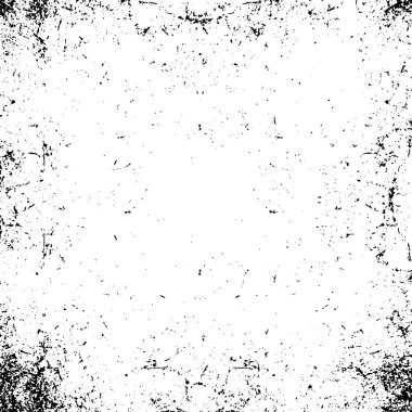 Çizik ve çiziklerle dolu siyah beyaz bir arka plan. Soyut vektör illüstrasyonu.