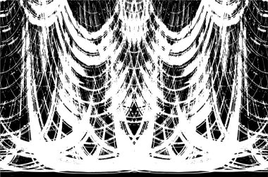 Çizik ve çiziklerle dolu siyah beyaz bir arka plan. Soyut vektör illüstrasyonu.