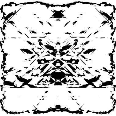 Çizik ve çiziklerle dolu siyah beyaz bir arka plan. Soyut vektör illüstrasyonu.