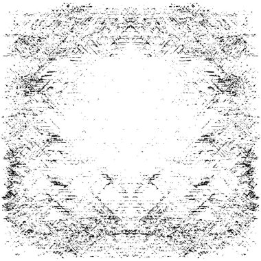 Çizik ve çiziklerle dolu siyah beyaz bir arka plan. Soyut vektör illüstrasyonu.