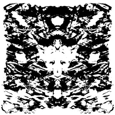 Çizik ve çiziklerle dolu siyah beyaz bir arka plan. Soyut vektör illüstrasyonu.