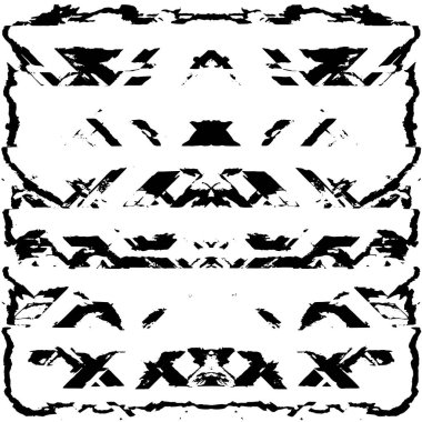 Çizik ve çiziklerle dolu siyah beyaz bir arka plan. Soyut vektör illüstrasyonu.