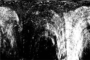 Çizik ve çiziklerle dolu siyah beyaz bir arka plan. Soyut vektör illüstrasyonu.