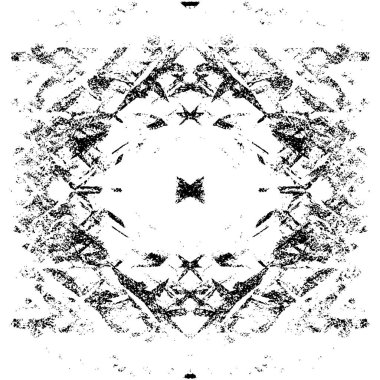 Çizik ve çiziklerle dolu siyah beyaz bir arka plan. Soyut vektör illüstrasyonu.