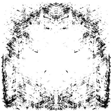 Çizik ve çiziklerle dolu siyah beyaz bir arka plan. Soyut vektör illüstrasyonu.