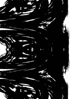 Çizik ve çiziklerle dolu siyah beyaz bir arka plan. Soyut vektör illüstrasyonu.