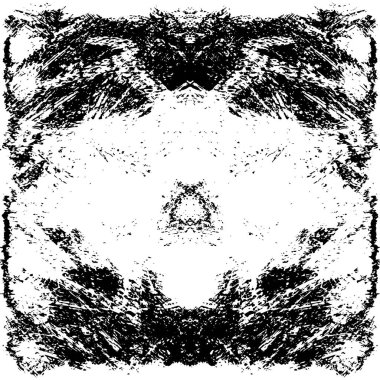 Çizik ve çiziklerle dolu siyah beyaz bir arka plan. Soyut vektör illüstrasyonu.