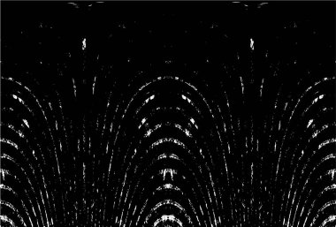 Grunge dikey olarak simetrik siyah beyaz doku. Tek renkli yıpranmış kaplama deseni. 