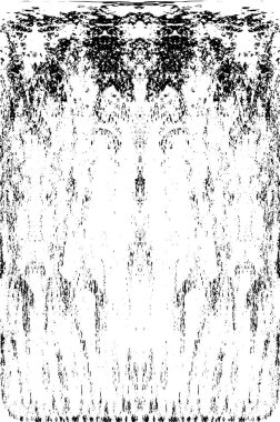 Grunge dikey olarak simetrik siyah beyaz doku. Tek renkli yıpranmış kaplama deseni. 