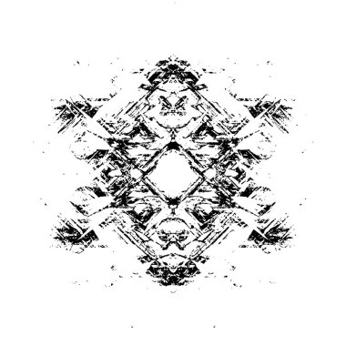 Gelecekçi soyut grunge geometrik modern desen 