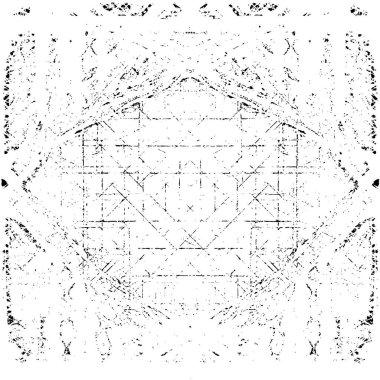 Gelecekçi soyut grunge geometrik modern desen 