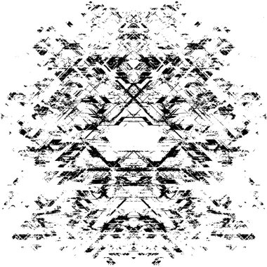 Gelecekçi soyut grunge geometrik modern desen 