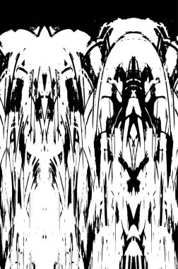 Kusursuz soyut siyah beyaz desen