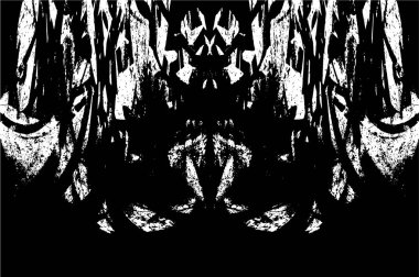 siyah ve beyaz tek renkli soyut yıpranmış arka plan