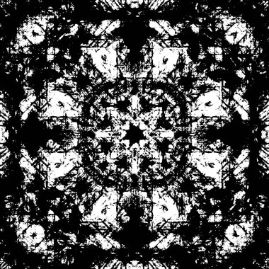 siyah ve beyaz tek renkli soyut yıpranmış arka plan