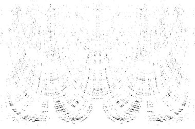 Grunge dikey olarak simetrik siyah beyaz doku. Tek renkli yıpranmış kaplama deseni. 