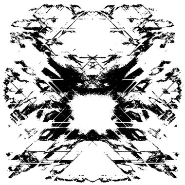 Gelecekçi soyut grunge geometrik modern desen 