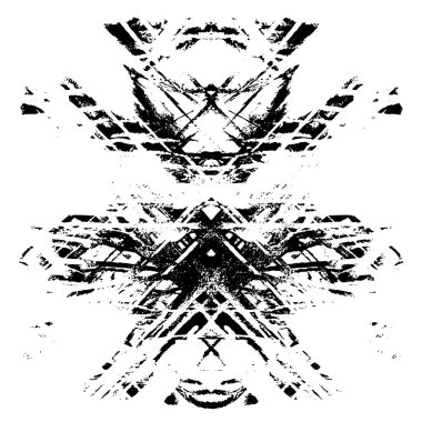 Gelecekçi soyut grunge geometrik modern desen 