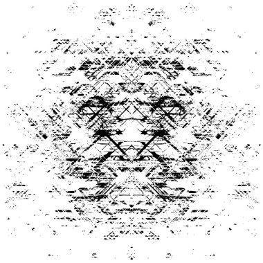 Gelecekçi soyut grunge geometrik modern desen 