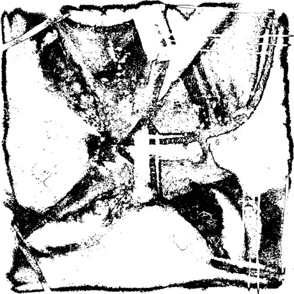 Soyut grunge monokrom arka planı. Vektör illüstrasyonu