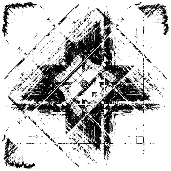 siyah ve beyaz soyut grunge arkaplan monokrom çizimi