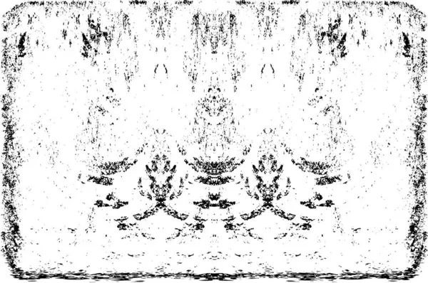 Grunge dikey olarak simetrik siyah beyaz doku. Tek renkli yıpranmış kaplama deseni. 