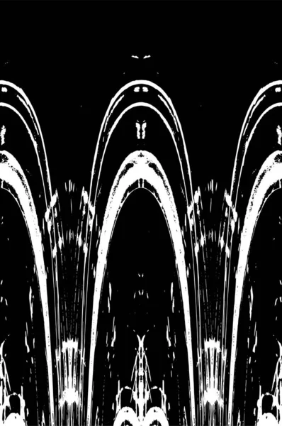 Grunge dikey olarak simetrik siyah beyaz doku. Tek renkli yıpranmış kaplama deseni. 