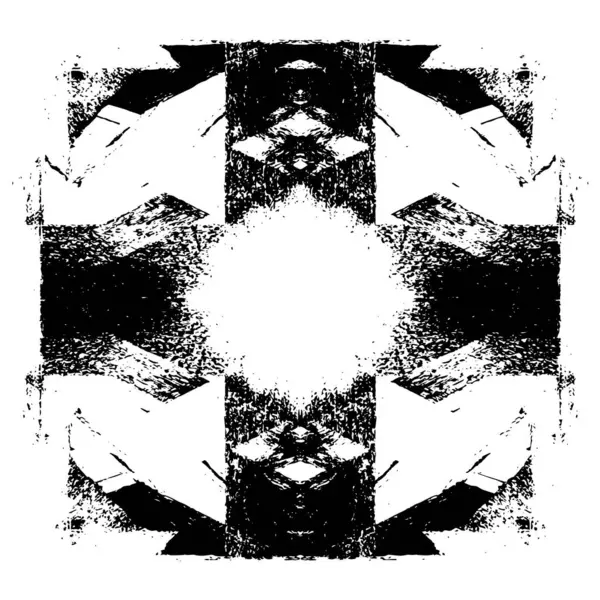 Çizik ve çiziklerle dolu siyah beyaz bir arka plan. Soyut vektör illüstrasyonu.