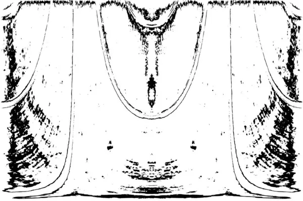 Grunge dikey olarak simetrik siyah beyaz doku. Tek renkli yıpranmış kaplama deseni. 