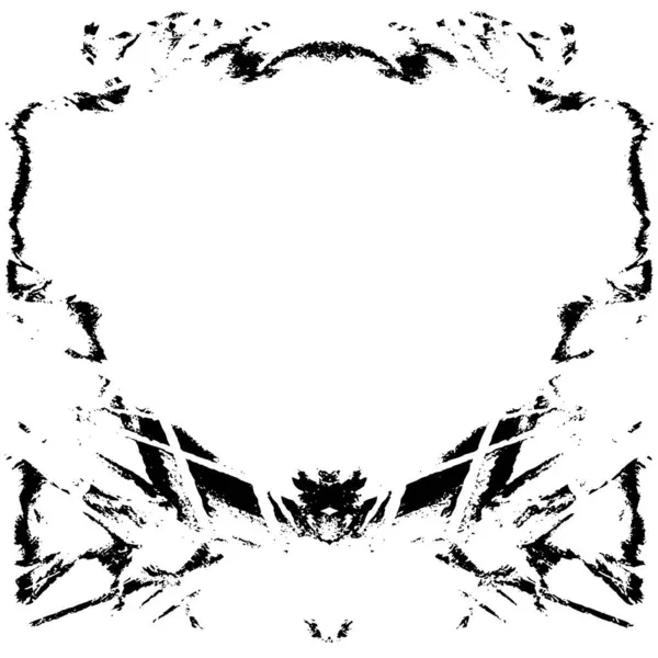 Çizik ve çiziklerle dolu siyah beyaz bir arka plan. Soyut vektör illüstrasyonu.