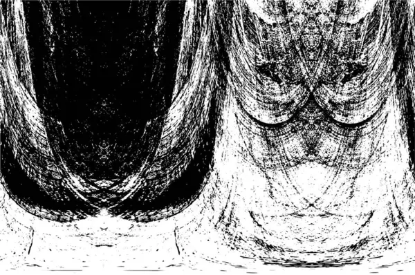 Çizik ve çiziklerle dolu siyah beyaz bir arka plan. Soyut vektör illüstrasyonu.