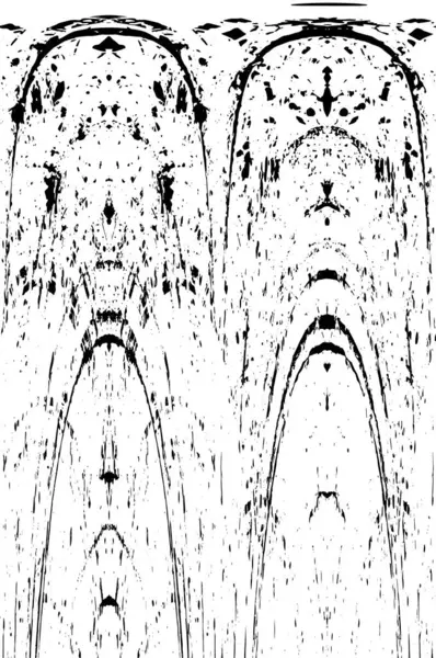Çizik ve çiziklerle dolu siyah beyaz bir arka plan. Soyut vektör illüstrasyonu.