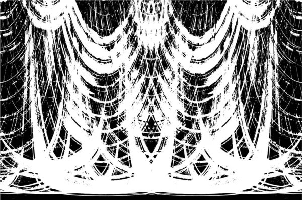 Çizik ve çiziklerle dolu siyah beyaz bir arka plan. Soyut vektör illüstrasyonu.