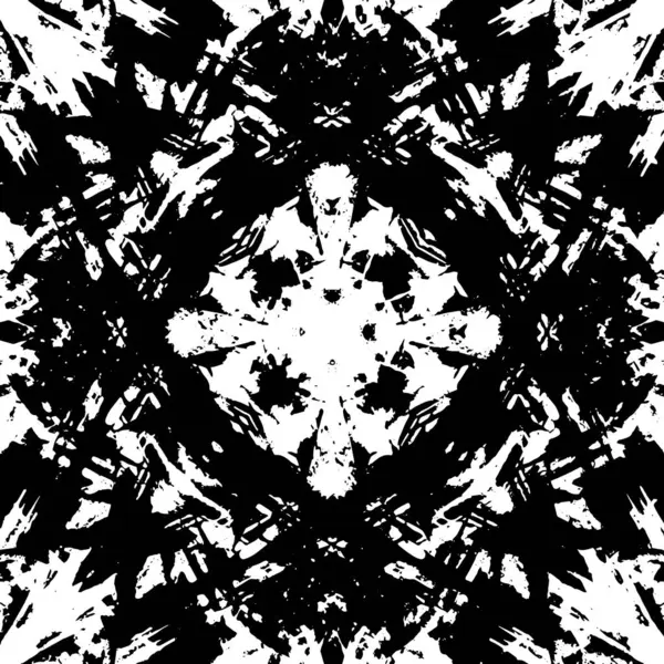 Çizik ve çiziklerle dolu siyah beyaz bir arka plan. Soyut vektör illüstrasyonu.