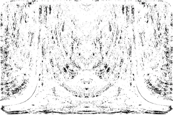 Grunge dikey olarak simetrik siyah beyaz doku. Tek renkli yıpranmış kaplama deseni. 