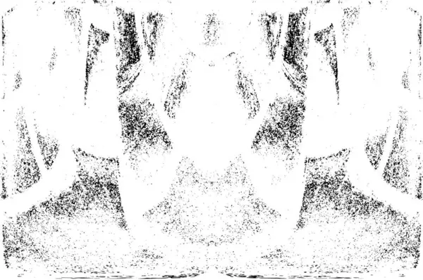 Grunge dikey olarak simetrik siyah beyaz doku. Tek renkli yıpranmış kaplama deseni. 