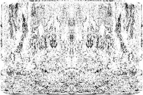 Grunge dikey olarak simetrik siyah beyaz doku. Tek renkli yıpranmış kaplama deseni. 