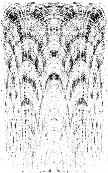 Grunge dikey olarak simetrik siyah beyaz doku. Tek renkli yıpranmış kaplama deseni. 