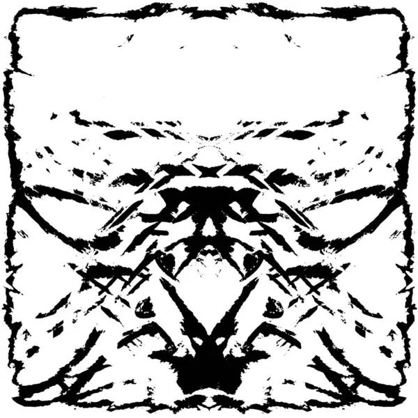 Black White Grunge Pattern Monochrome Background — Vettoriale Stock