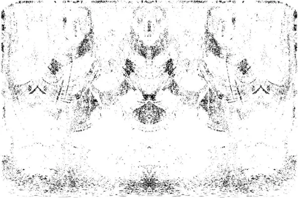 Grunge dikey olarak simetrik siyah beyaz doku. Tek renkli yıpranmış kaplama deseni. 