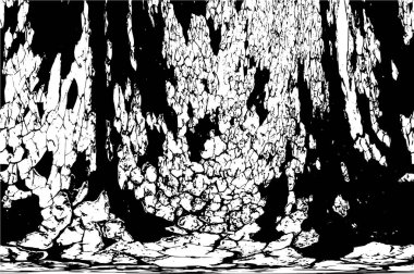 Beton siyah beyaz çatlaklar