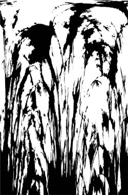 Beton siyah beyaz çatlaklar