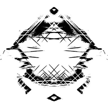 Gelecekçi soyut grunge geometrik modern desen 