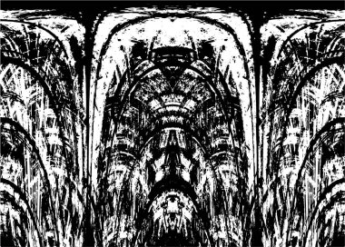 Beton siyah beyaz çatlaklar