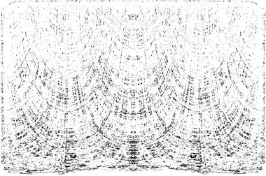 Grunge dikey olarak simetrik siyah beyaz doku. Tek renkli yıpranmış kaplama deseni. 