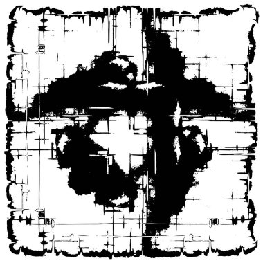 Soyut grunge arkaplanı. yaratıcı monokrom fon. vektör illüstrasyonu