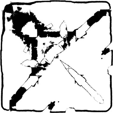 Soyut grunge arkaplanı. yaratıcı monokrom fon. vektör illüstrasyonu